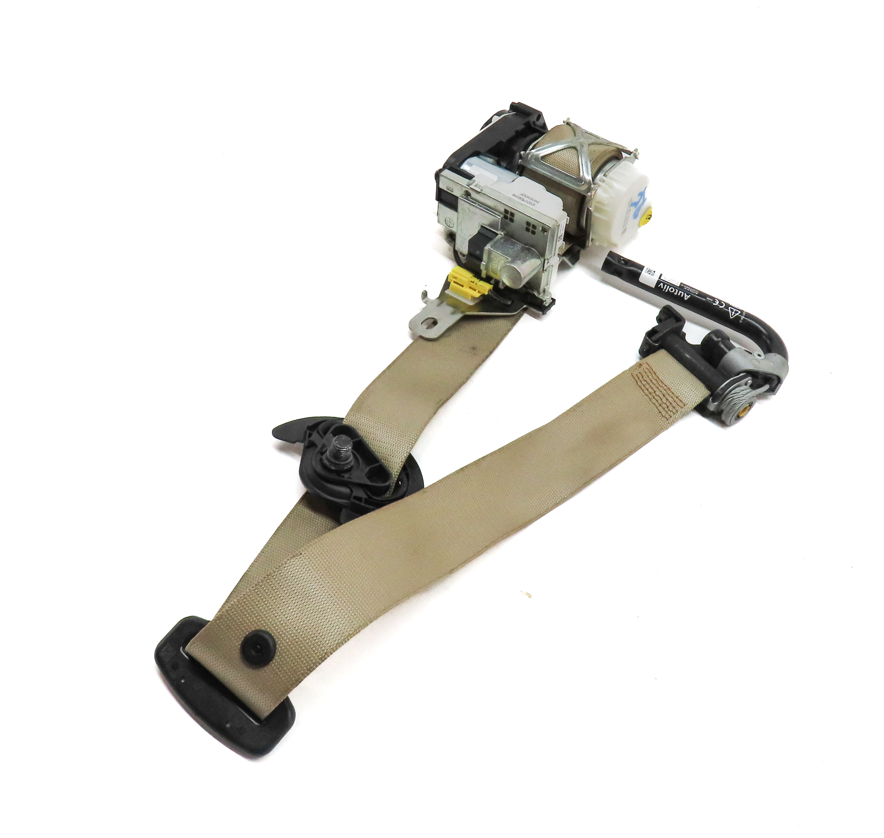 12-16 MERCEDES GL350 GL450 GL550 (X166) FRONT RIGHT SEATBELT RETRACTOR (Beige) — exact item pictured